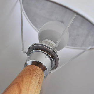 Vase Elegant Wood Table Lamp