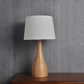 Vase Elegant Wood Table Lamp