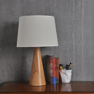 Vase Elegant Wood Table Lamp