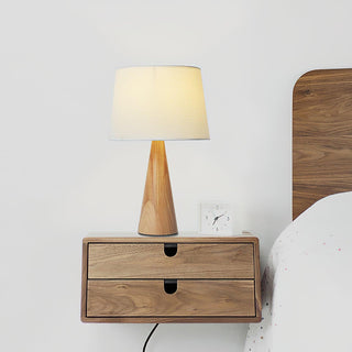 Vase Elegant Wood Table Lamp