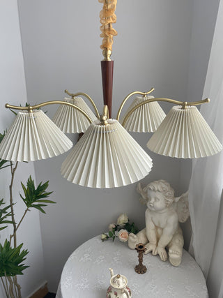 Wrinkled Vintage Fabric Chandelier