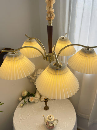 Wrinkled Vintage Fabric Chandelier