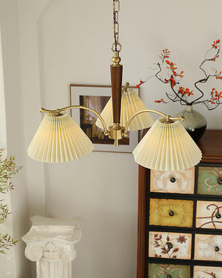 Wrinkled Vintage Fabric Chandelier