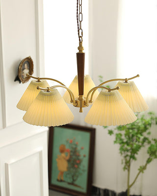 Wrinkled Vintage Fabric Chandelier