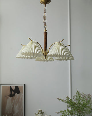 Wrinkled Vintage Fabric Chandelier