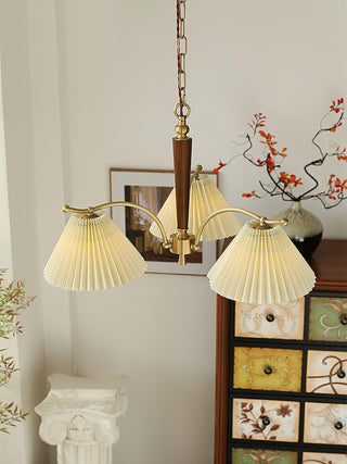 Wrinkled Vintage Fabric Chandelier