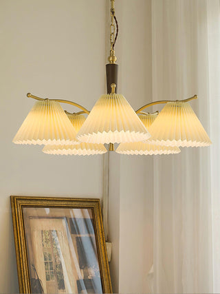 Wrinkled Vintage Fabric Chandelier