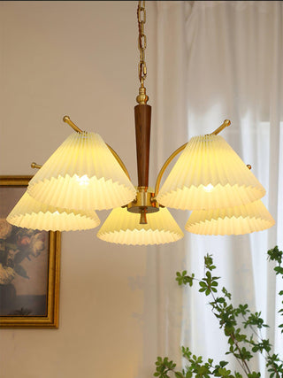 Wrinkled Vintage Fabric Chandelier