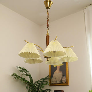 Wrinkled Vintage Fabric Chandelier
