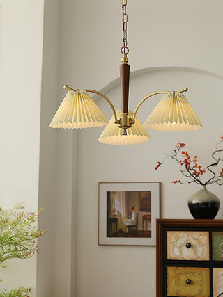 Wrinkled Vintage Fabric Chandelier
