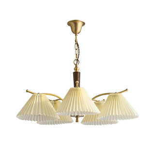 Wrinkled Vintage Fabric Chandelier