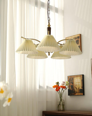 Wrinkled Vintage Fabric Chandelier