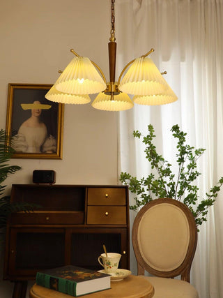 Wrinkled Vintage Fabric Chandelier