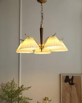 Wrinkled Vintage Fabric Chandelier
