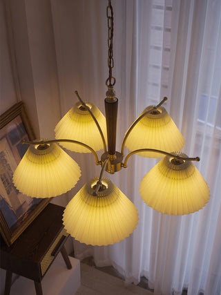 Wrinkled Vintage Fabric Chandelier