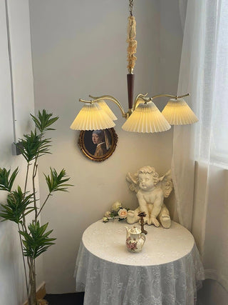 Wrinkled Vintage Fabric Chandelier