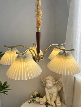 Wrinkled Vintage Fabric Chandelier