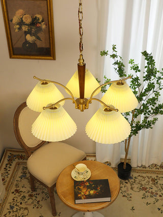 Wrinkled Vintage Fabric Chandelier