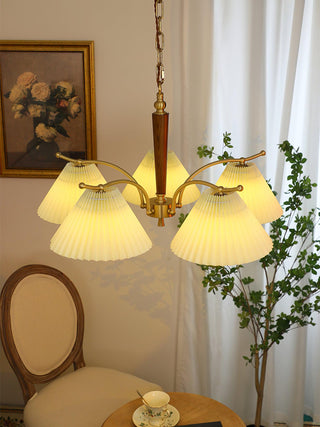 Wrinkled Vintage Fabric Chandelier