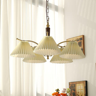 Wrinkled Vintage Fabric Chandelier