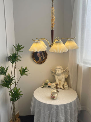 Wrinkled Vintage Fabric Chandelier