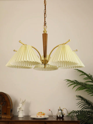 Wrinkled Vintage Fabric Chandelier