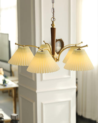 Wrinkled Vintage Fabric Chandelier