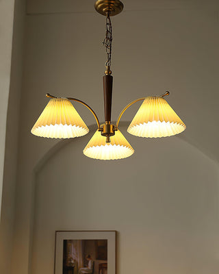Wrinkled Vintage Fabric Chandelier