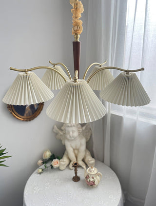Wrinkled Vintage Fabric Chandelier
