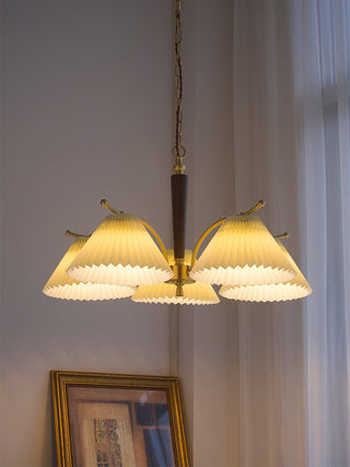 Wrinkled Vintage Fabric Chandelier
