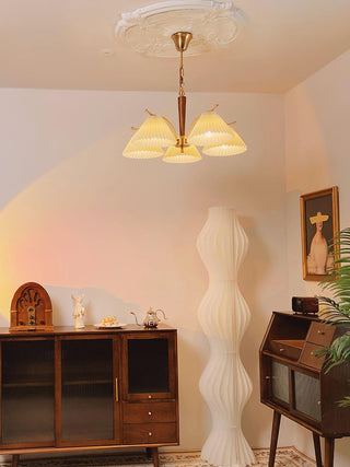 Wrinkled Vintage Fabric Chandelier