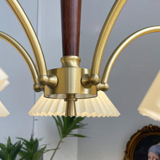 Wrinkled Vintage Fabric Chandelier