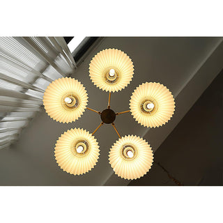 Wrinkled Vintage Fabric Chandelier