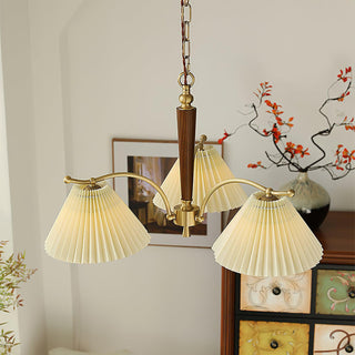 Wrinkled Vintage Fabric Chandelier