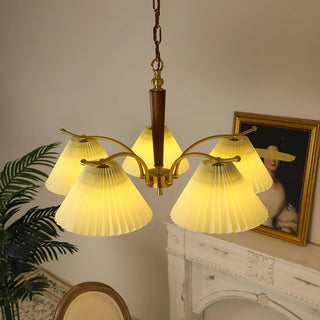 Wrinkled Vintage Fabric Chandelier