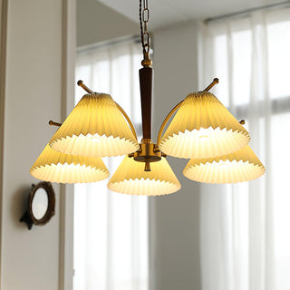 Wrinkled Vintage Fabric Chandelier