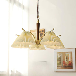 Wrinkled Vintage Fabric Chandelier