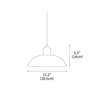 Onyx Industrial Metal Pendant Light