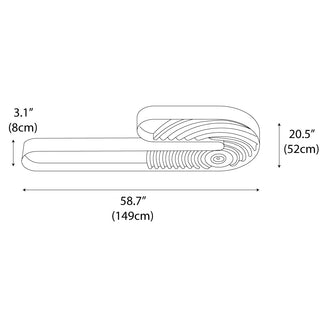 Spiro Modern Wood Acrylic Ceiling Lamp