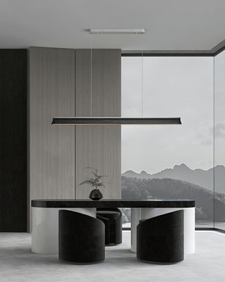 Blade Streamlined Wood Pendant Light