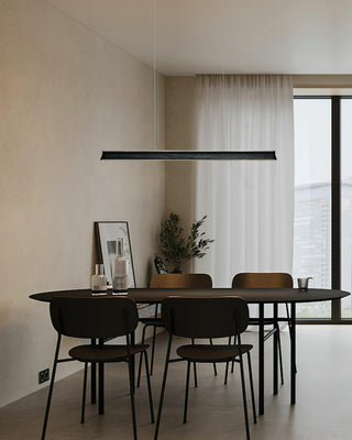 Blade Streamlined Wood Pendant Light