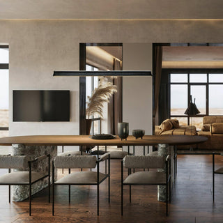 Blade Streamlined Wood Pendant Light