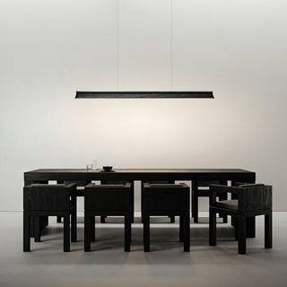 Blade Streamlined Wood Pendant Light
