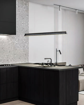 Blade Streamlined Wood Pendant Light