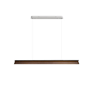 Blade Streamlined Wood Pendant Light