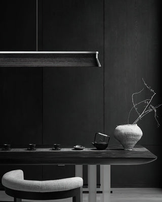 Blade Streamlined Wood Pendant Light