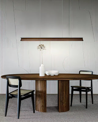 Blade Streamlined Wood Pendant Light