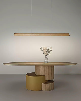 Blade Streamlined Wood Pendant Light