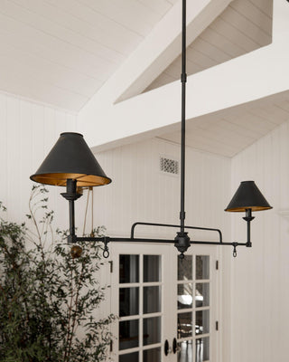 Yanfu Linear Industrial Brass Chandelier