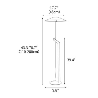 Zen Arc Minimalist Wood Floor Light